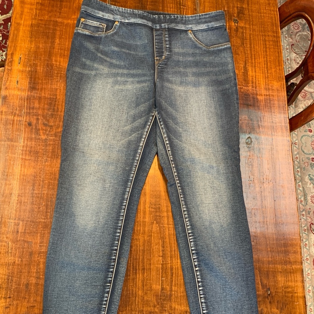 Super Soft Knit Denim Jegging by Tribal Jeans, size 14